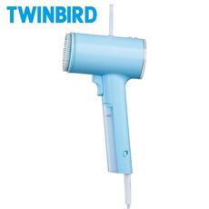 【Twinbird】日本高溫抗菌除臭 美型蒸氣掛燙機(冰河藍)TB-G006TWBL