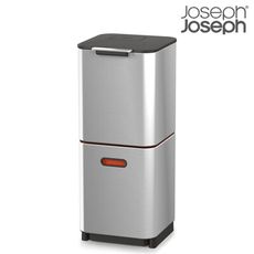 【Joseph Joseph】 Totem系列分類垃圾桶40L-不鏽鋼