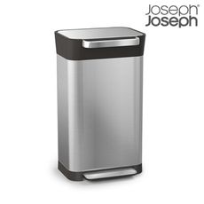 【Joseph Joseph】 Titan系列壓縮垃圾桶30L-不鏽鋼