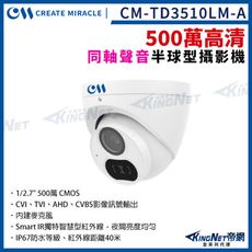 CM-TD3510LM-A 500萬 夜視紅外線 內建麥克風 四合一 半球攝影機 室內 5M  帝網