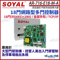 【帝網】SOYAL 茂旭 AR-716-E18-M-A TCP/IP 網路型多門控制器  18門