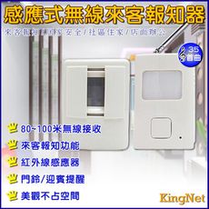 【帝網KingNet】門禁防盜系統 光線自動感應 來客報知器/迎賓器/門鈴電鈴 迎客