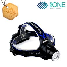 [南波One] L2 變焦探照頭燈 贈電池+ 頭帶 帽夾燈 夾帽燈 帽燈 usb 頭燈 usb夾燈