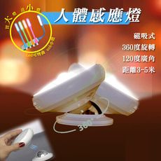 【買大送小】【台灣現貨】360度LED旋轉人體感應燈 小夜燈 立燈 手電筒 櫥櫃燈 感應燈 磁吸