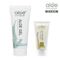 aloe unique 優尼客 蘆薈凝膠 200ml + 蘆薈苦膠 50ml 油肌 保濕 蘆薈膠