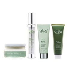 aloe unique 優尼客 乳木果200ml+精華液30ml+護手霜75ml+蜂蜜面膜75ml