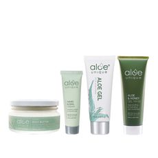 aloe unique 優尼客 乳木果200ml+蘆薈膠75ml+護手霜30ml+蜂蜜面膜75ml