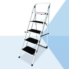 加大鋼鐵止滑五階平台折疊梯/家用梯/人字梯/樓梯/階梯/洗車凳/台階凳