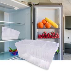 長方形冰箱置物分隔收納盒(2入/組)/置物盒/飲料/手搖飲/分隔盒/儲物盒