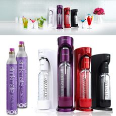 drinkmate 425g雙氣瓶組合 攜帶款快慢雙排氣型汽泡水機/四色可選