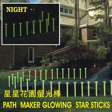 星星花園插地夜光棒(10入/組)/螢光棒/園藝/庭院/插地棒