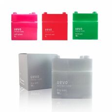 日本提美 DEMI 卵殼膜彩色造型粉紅積木/粉紅積木/灰積木/綠積木 髮蠟/髮臘 80g 【UR8D
