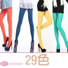 [台灣製]超彈性半透明彩色褲襪 (29色)