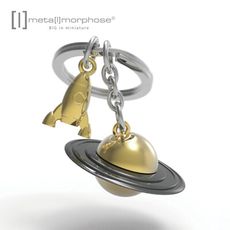 Metalmorphose 比利時｜ 金色土星鑰匙圈