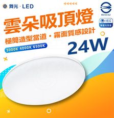 DanceLight 舞光 24W 高光效 LED 雲朵薄型吸頂燈防塵防蟲卡扣安裝 超薄設計