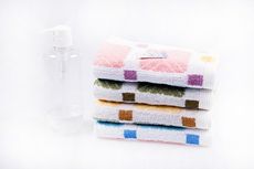 [MIT-TOWEL]格子前漂毛巾(無偶氮漂染故無毒 ;採40s/2紗編織 精緻耐用)