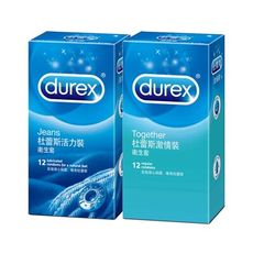 杜蕾斯Durex 激情裝12入+活力裝12入 保險套