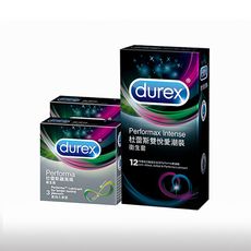 杜蕾斯Durex 雙悅愛潮裝12入+飆風碼3入x2 保險套