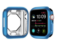 Apple Watch4/5/6 八邊形鏤空 電鍍TPU 套 保護殼 軟套