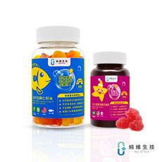 【純維】活力亞麻仁籽油軟糖-40顆/瓶+活力星星紫錐花蜂膠軟糖-30顆/瓶