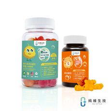 【純維】複方晶亮金盞花萃取軟糖-40顆+【純維】綜合維他軟糖 -30顆/瓶