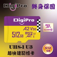 DigiPro Micro SDXC UHS-I U3/C10 512GB 記憶卡 (copy)