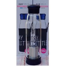 《省您錢購物網》全新~高硼矽玻璃泡茶杯550ml(附茶漏及提帶)