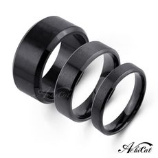 AchiCat 情侶戒指 白鋼戒指 真情永恆 素面戒指 對戒 單個價格 A8018