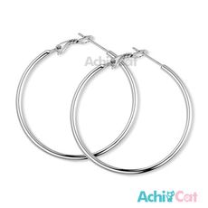 AchiCat 鋼耳環 經典大圈圈 耳環 寬度1.6mm  G8003