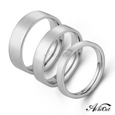 AchiCat 情侶戒指 白鋼戒指 真愛永恆 素面戒指 對戒 單個價格 A8020