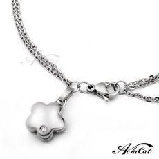 AchiCat 鋼手鍊 珠寶白鋼 立體小花 小花手鍊 女手鍊 生日禮物 聖誕禮物 B604