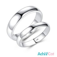 AchiCat 925純銀情侶戒指 純粹的愛 素面戒指 婚戒 單個價格 情人節禮物 A374