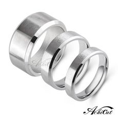 AchiCat 情侶戒指 白鋼戒指 真情永遠 素面戒指 霧面款式 對戒 單個價格 A8019