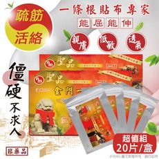 【南美藥廠】聖品一條根溫感貼布5片X4入(共20片/盒)