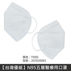 【台灣優紙】 N95 醫療口罩 TN95 高科技奈米 五層 高防護 台灣製 PM2.5 抗菌防護