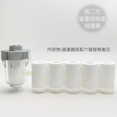 【潔夫人】水龍頭除氯過濾器(一機六芯)