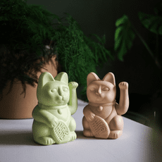 DONKEY LUCKY CAT 招財貓_淡綠 (經典款)