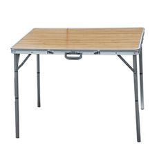 【鋁框折疊竹板桌(中) 】摺疊桌.休閒桌.桌子DJ-7368