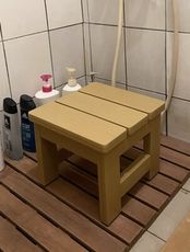 [時代木防水家居] 時代木浴室椅(30x30x25) 老人洗澡椅 雙人洗澡椅  溫泉泡湯椅,穿鞋椅