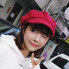 帽子女秋冬季韓版燈芯絨八角帽復古文藝鴨舌帽男純色貝雷帽畫家帽1入 -