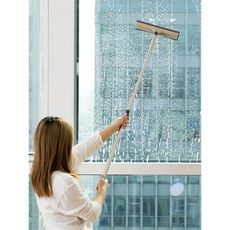 居家家伸縮桿擦窗器擦玻璃清潔工具窗戶刮玻璃器玻璃擦拖把刮水器 -