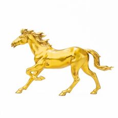 黃銅馬擺件 馬到成功 家居裝飾 辦公室工藝品銅馬 -