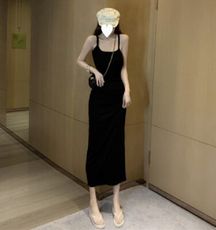 春夏季露背性感連衣裙