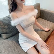 羽毛小禮服