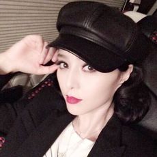 韓國鴨舌貝雷帽復古百搭畫家帽男女皮質八角帽子春秋冬天韓版 潮1入 -