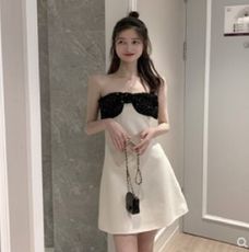 複古收腰顯瘦連衣裙