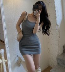 性感吊帶緊身連衣裙
