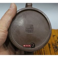 周桂珍竹節紫砂壺 回流壺宜興仿古壺 純全手工名家茶壺茶具喝茶1入 -