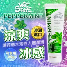 ◤ViVi◥澳洲Wet Stuff PEPPERMINT 涼感 薄荷糖冰感水溶性 情潤滑液 100g