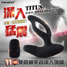 ◤ViVi◥LEVETT 提圖斯 TITUS 11+11變頻雙震動無線遙控前列 情趣後庭按摩器 黑